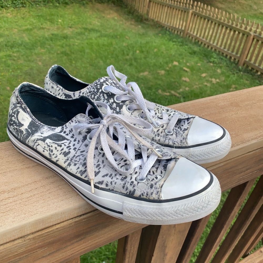 Converse Black and White Marble Sneakers